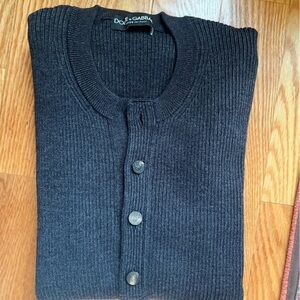 Vintage Y2K Dolce & Gabbana Stretchy Ribbed Wool Sweater